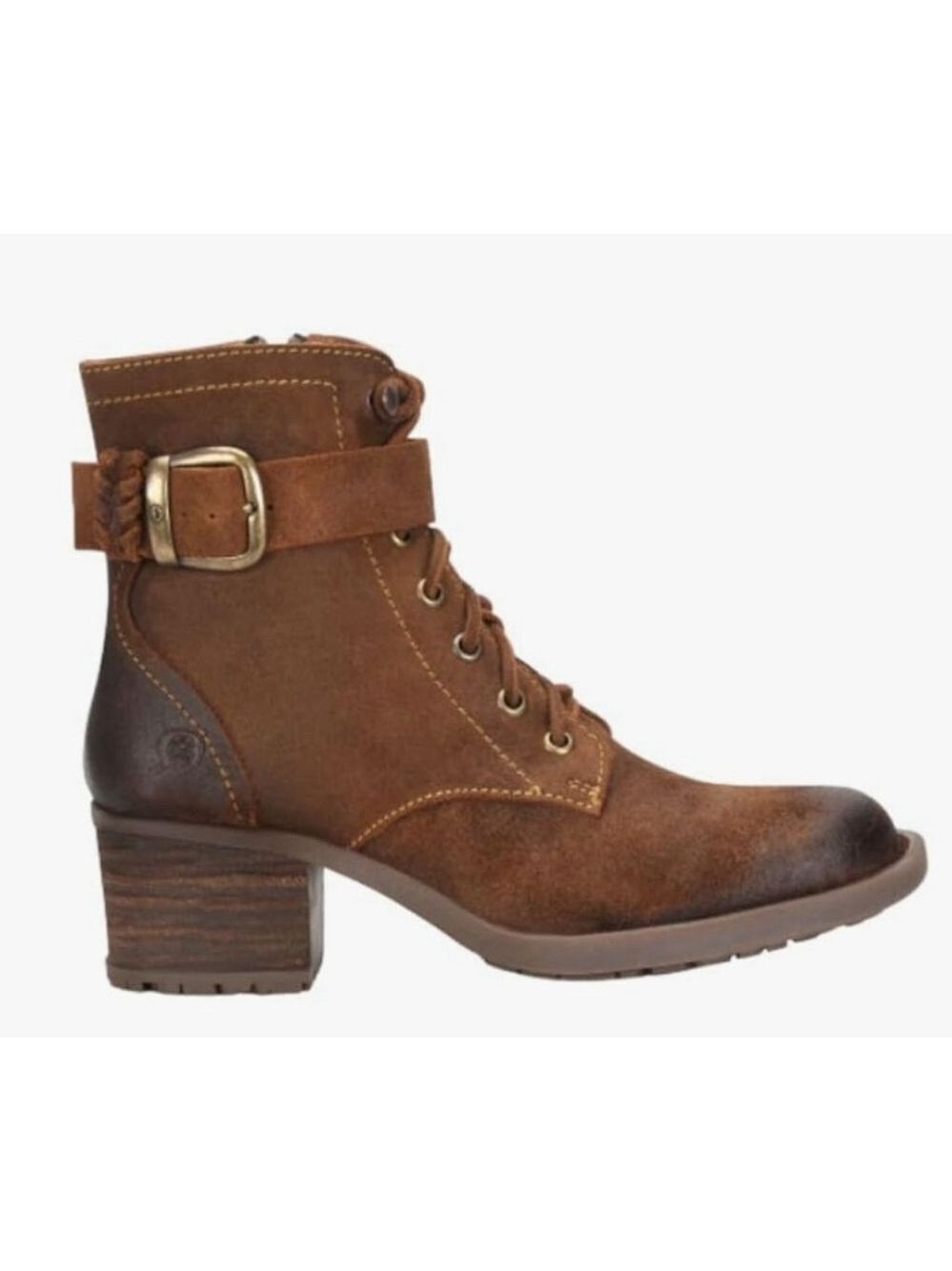 Born Mohave Suede Laceup Boots Size 9